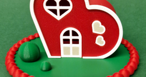 Heart House - Valentine House by ClarasLittleArtworks | Download free STL model