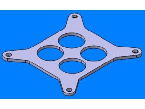 Holley 4150 Gasket Template by KrugsKreations