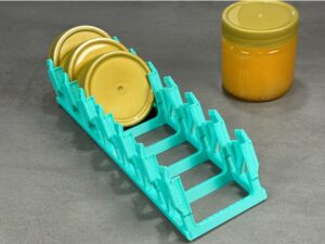 Honey Jar Lid Dishwasher Tray (for DIA 70 x 18mm lids) by DanberTechLab