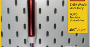 IKEA Skadis Holder HOTO Precision Screwdriver