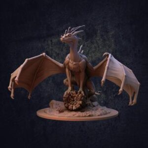 Indigo Fae Dragon - Presupported 3D Model