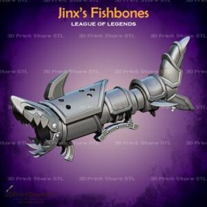 Jinx Fishbones Cosplay League of Legends - STL File 3D Model