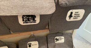 Kids Laundry Bin Organizer Signs by Nathan Geology | Download free STL model