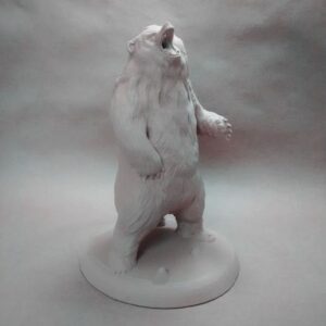 Long Haired Bear Sculpture