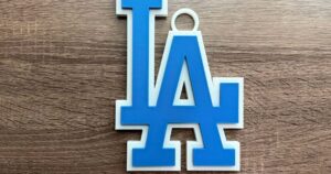 Los Angeles Dodgers Oversized Necklace, Pendant by Salvadori3D | Download free STL model