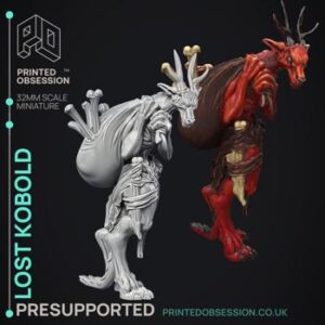 Lost Kobold - 2 Models - Were Folk - PRESUPPORTED 3D Model