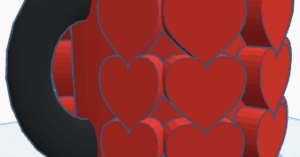 Love heart mug