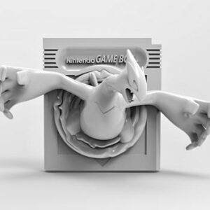 Lugia Pokemon Silver 3D Printable Nintendo Game Boy Cartridge 3D Model
