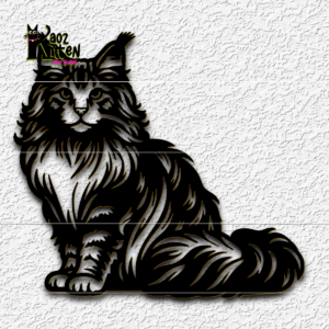 MAINE COON KITTY wall art kitty decor - 3D model by KaozKitten on Thangs
