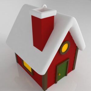 Maison pour sapin de Noël (ornement)
