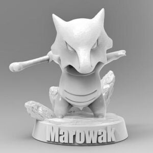 Marowak Model Figure 3D Printable Pokemon Miniature 3D Model