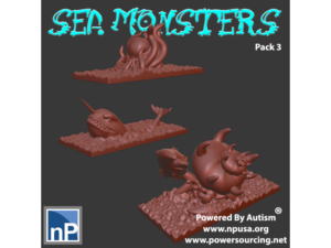 Mini Sea Monsters, pack 3 by np-dev