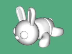 Mini bunny free 3d model - download stl file 3D Model