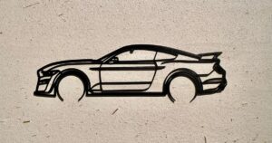 Mustang GT 500 - 2D Wall Art by Augustas Kazlauskas | Download free STL model