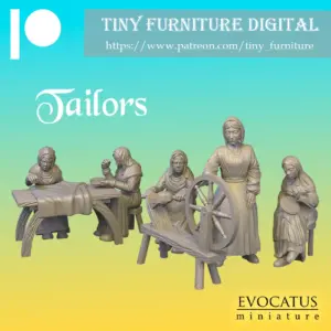 Other STL Download - Tailors (Goldfield Peasants)by Tiny Furniture