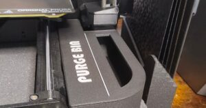 PURGE BIN / LID (prevent filament from getting in the rods)