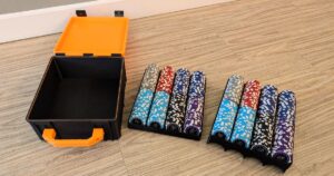 Poker Chip Holder Box for Board Gaming (Parametric) by ParkyCat | Download free STL model