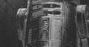 R2-D2 HueForge Black & White