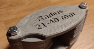 Radius Gauge 21 - 40 - Non-countersunk version by 3Driv | Download free STL model