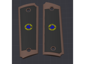 Resident Evil, Samurai Edge, Biohazard M1911 Grips by RandomCAD