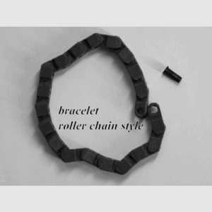Roller chain bracelet