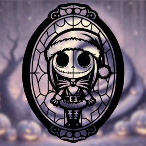 Sally Skellington as Santa Claus - Christmas Wall Art - 3D model by themakerchemists on Thangs
