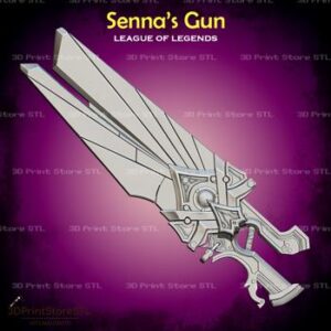 Sennas Gun Cosplay League of Legends - STL File 3D Model
