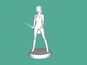 Sexy ninja free 3d model - download stl file 3D Model