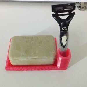 Soap and razor holder