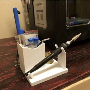 Soldering Iron Caddy Stand w Cord Wrap