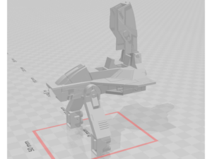 Star Wars REC Defender Starfighter with opening Canopy and cockpit (Micro Galaxy Squadon) by 1138thx
