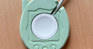 Tamagotchi Apple Watch charger holder