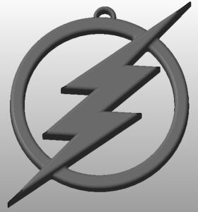 The Flash Logo Keychain @ Pinshape
