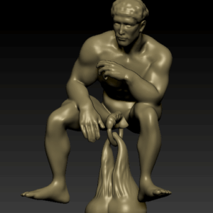 Thinker door knocker