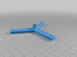 Three-way Tube Divider With Perforations for Automatic Irrigation by Scio202