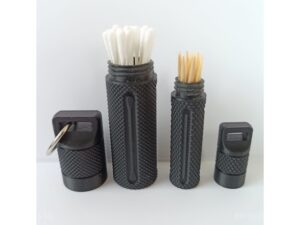 Travel case for toothpick and cotton buds by Remi-Rafael