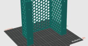 Under-Desk Cable and Charger Organizer with Honeycomb Ventilation by Savio Bezerra | Download free STL model