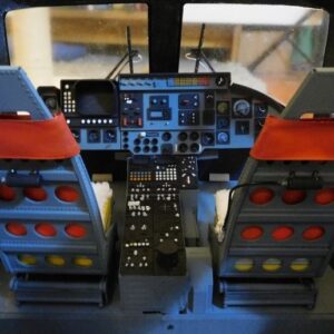 Vario Lynx 1:8 scale cockpit interior.