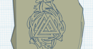 Wolf rune Amulet by Antoni Ibarra | Download free STL model
