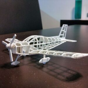 Zlin Z-242 frame model (esc: 1/64) (No 3D print, CNC routing)