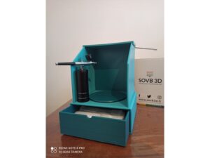 airbrush paint booth, cabine de peinture aérographe by tournvince