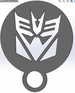 coffee stencil - decepticon @ Pinshape