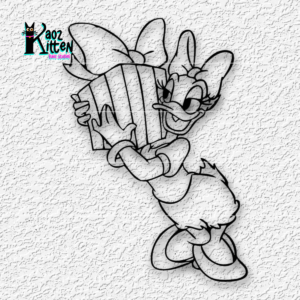 daisy duck gift wall art disney present decor fanart - 3D model by KaozKitten on Thangs