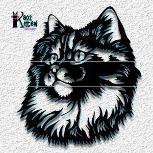 fluffy kitty wall art cat lovers decor - 3D model by KaozKitten on Thangs