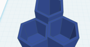 hexagon succulant pot/stationary pot