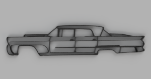 lincoln continental 1958 lineart by 2G Creative Studio | Download free STL model