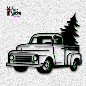 little xmas truck wall art holiday decor - 3D model by KaozKitten on Thangs