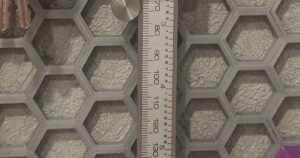 Digital Caliper holder for Honeycomb storage wall by Тазик Огурцов | Download free STL model